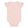 Roze body met bloemetjes - Sleeveless bodysuit fairy flowers